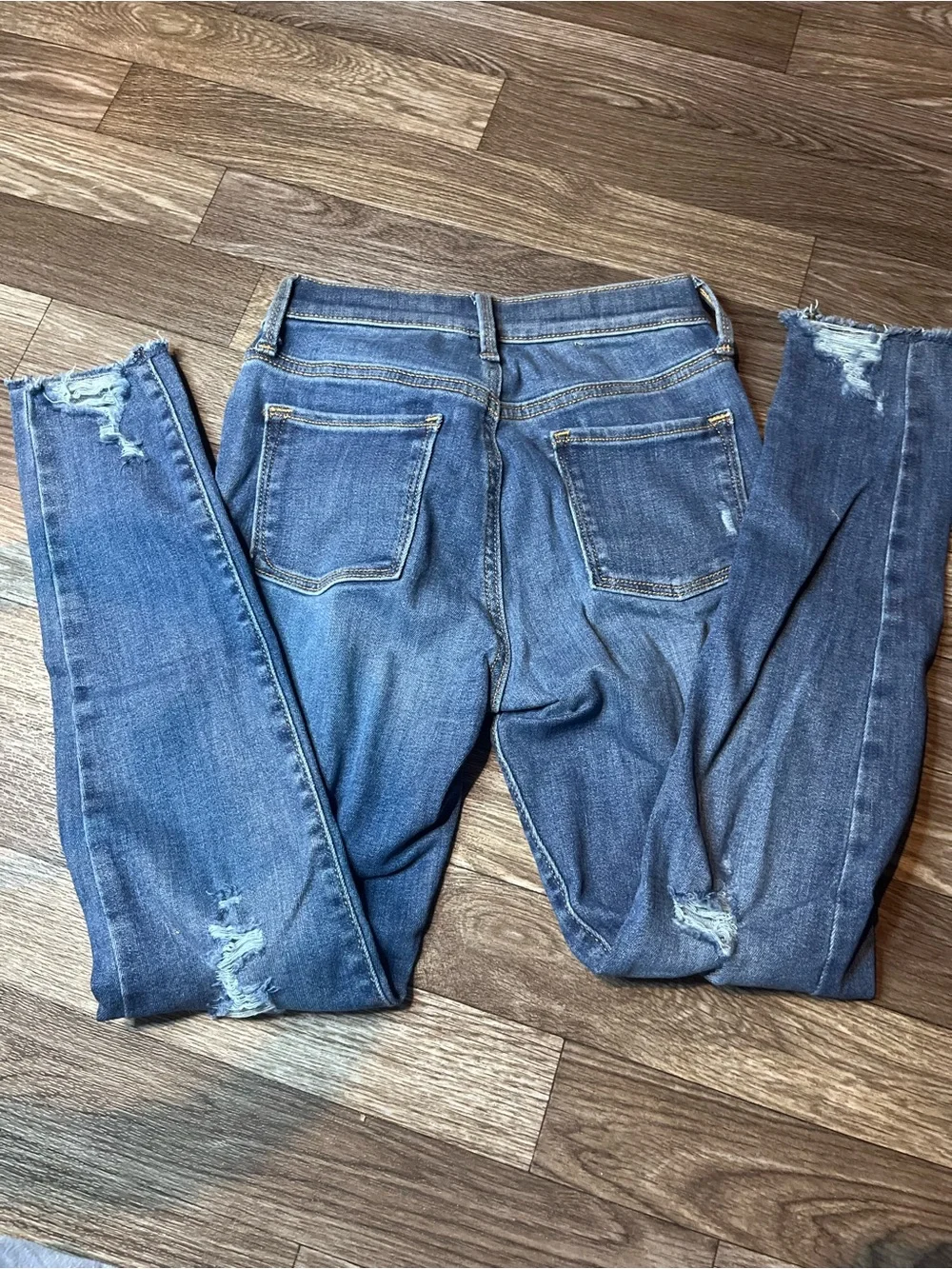 Old Navy Distressed Dark Blue Skinny Jeans for Kids